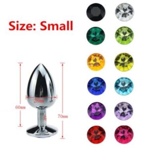 Eros Stainless Steel Unisex Jewel Anal Plug Small Medium Large Best