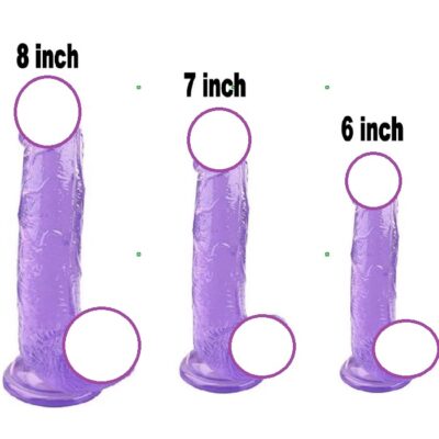 Erotic Inch Soft Happy Coloured Jelly Dildo Realistic Penis Best