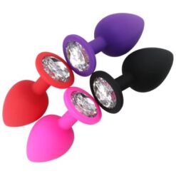 Eros Silicone Anal Plugs Unisex Jewel Sex Stopper Small Medium Large