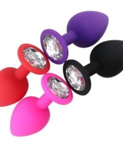 100% Silicone Butt Plug Anal Plugs Unisex Sex Stopper 2