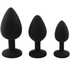 100% Silicone Butt Plug Anal Plugs Unisex Sex Stopper 4