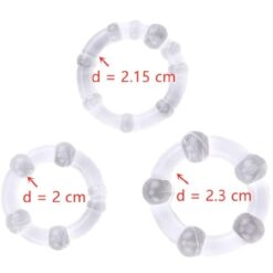 3 pcs set Delay Ejaculation Cock Ring Penis Ring 4 3 pcs set Delay Ejaculation Cock Ring Penis Ring