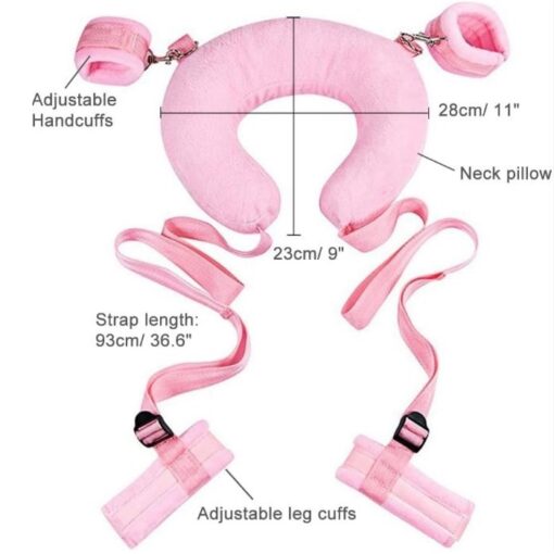 Eros Neck Pillow Leg Open Lift Hand Ankle Cuffs Restraint