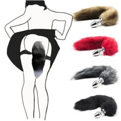 Eros Anal Plug Fox Tail Stainless Steel Unisex Butt Plug