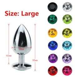 Metal Anal Toys Butt Plug Stainless Steel Anal Plug 3