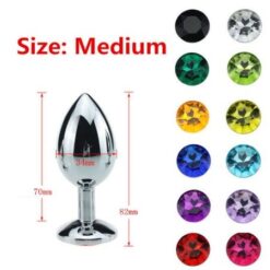 Metal Anal Toys Butt Plug Stainless Steel Anal Plug 6