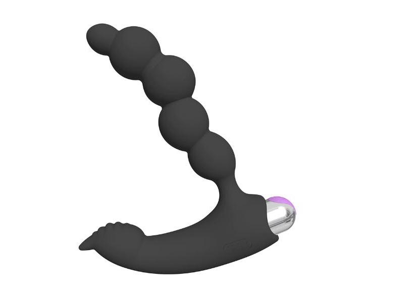Powerful vibrating beads anal plug and clit stimulator View 2