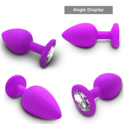 Eros Silicone Anal Plugs Unisex Jewel Sex Stopper Small Medium Large