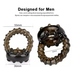 Eros Silicone Penis Rings Lock Ejaculation Cock Ring 3 Eros Silicone Penis Rings Lock Ejaculation Cock Ring