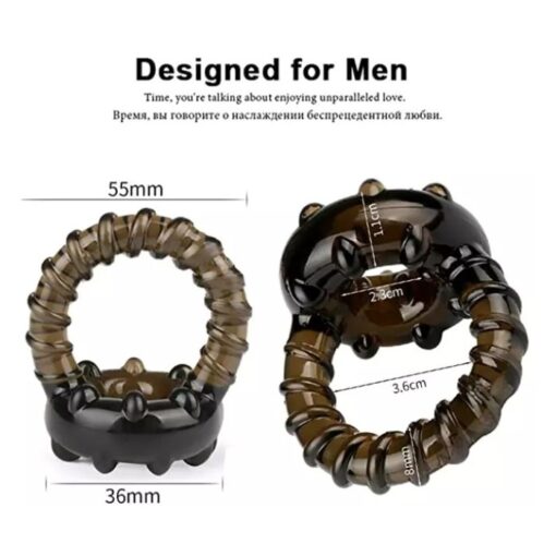 Eros Silicone Penis Rings Lock Ejaculation Cock Ring