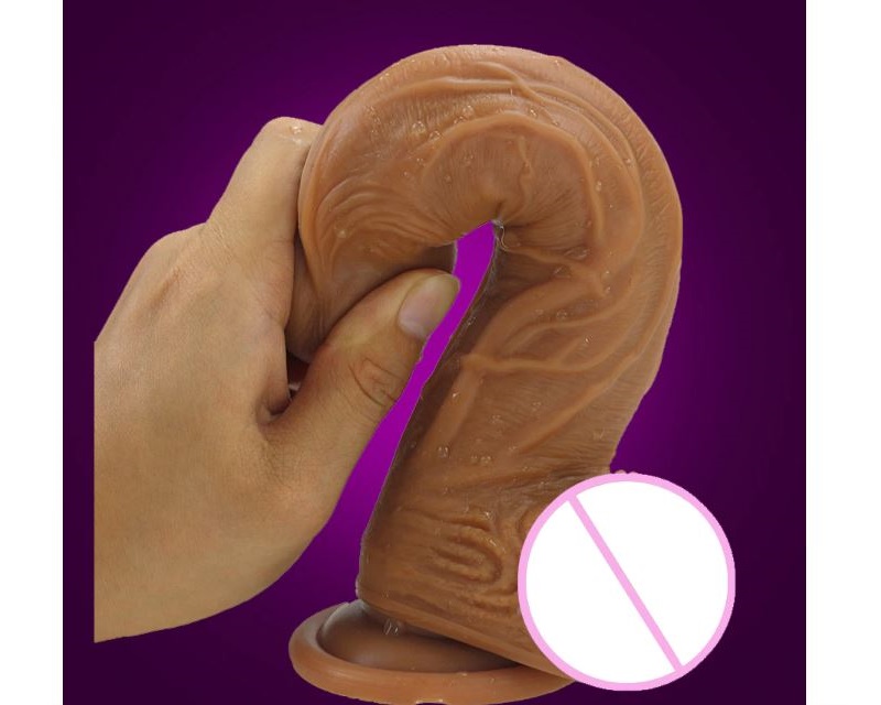 Skin feeling Realistic soft Dildo with suction cup view 3