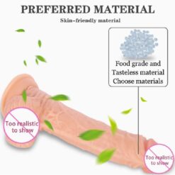 7 Inch Flesh Dildo Realistic Suction Cup Sucker Big Dick