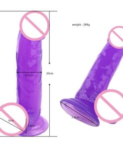 7 inch purple dildo