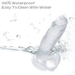 Eros Silicone Clear Dildo Soft Realistic Sex Toy