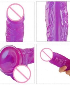 Huge Black Jelly Dildo Suction Cup