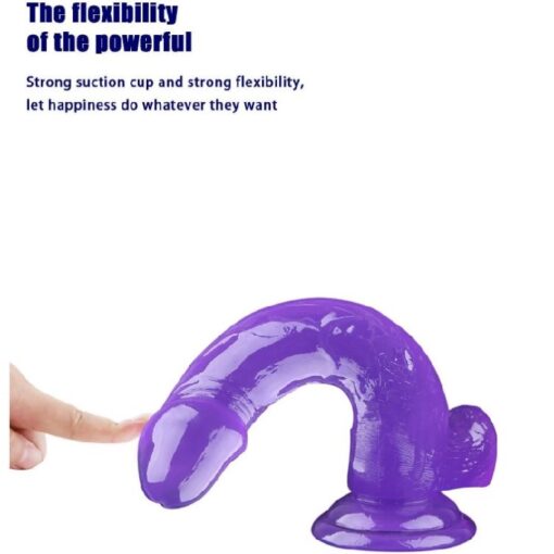 Erotic 7 inch Soft Happy Coloured Jelly Dildo Realistic Penis