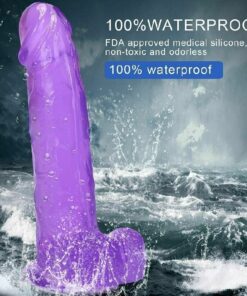 Erotic 7 inch Soft Happy Coloured Jelly Dildo Realistic Penis