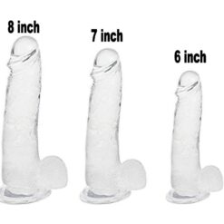 Eros Silicone Clear Dildo Soft Realistic Sex Toy