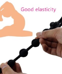 Eros Long Silicone Anal Beads Butt Plug