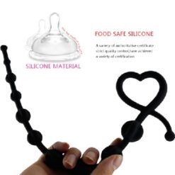 Eros Long Silicone Anal Beads Butt Plug