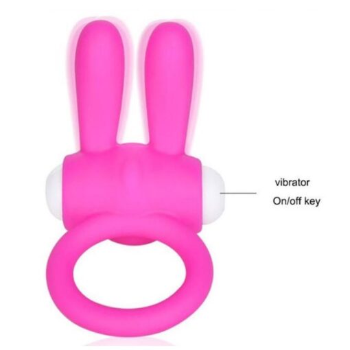 Eros Rabbit Elastic Vibrating Cock Ring