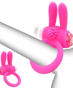 Eros Rabbit Elastic Vibrating Cock Ring