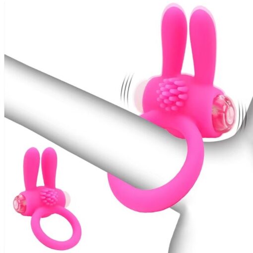 Eros Rabbit Elastic Vibrating Cock Ring