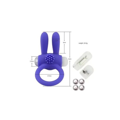 Eros Rabbit Elastic Vibrating Cock Ring