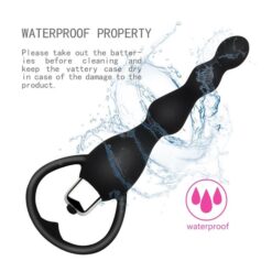 Eros 10 Speed Anal and Pussy Vibration Beads Waterproof Sex Toy