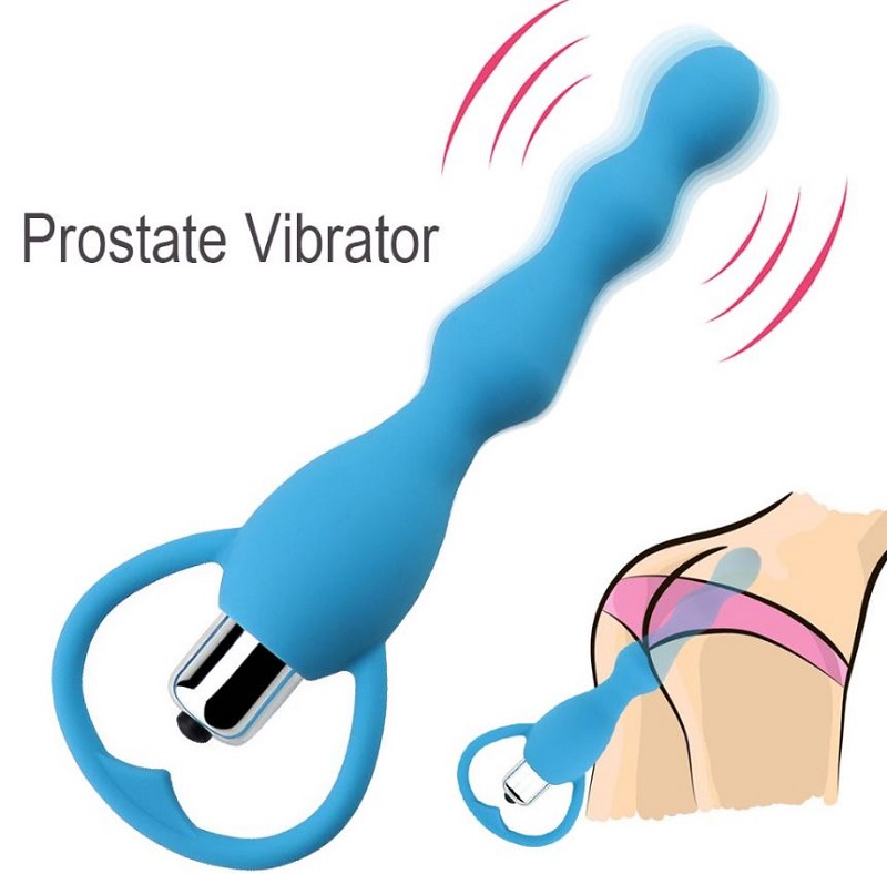 10 speed anal and pussy vibration beads waterproof sex toy 