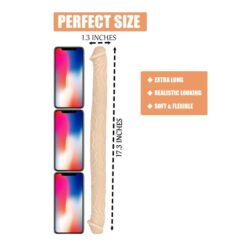 Eros 17 Inch Double Head Dildo Vaginal and Anal Penetration