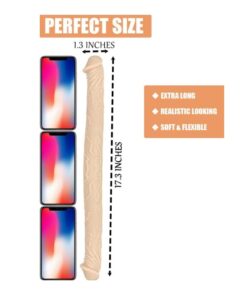 Eros 17 Inch Double Head Dildo Vaginal and Anal Penetration