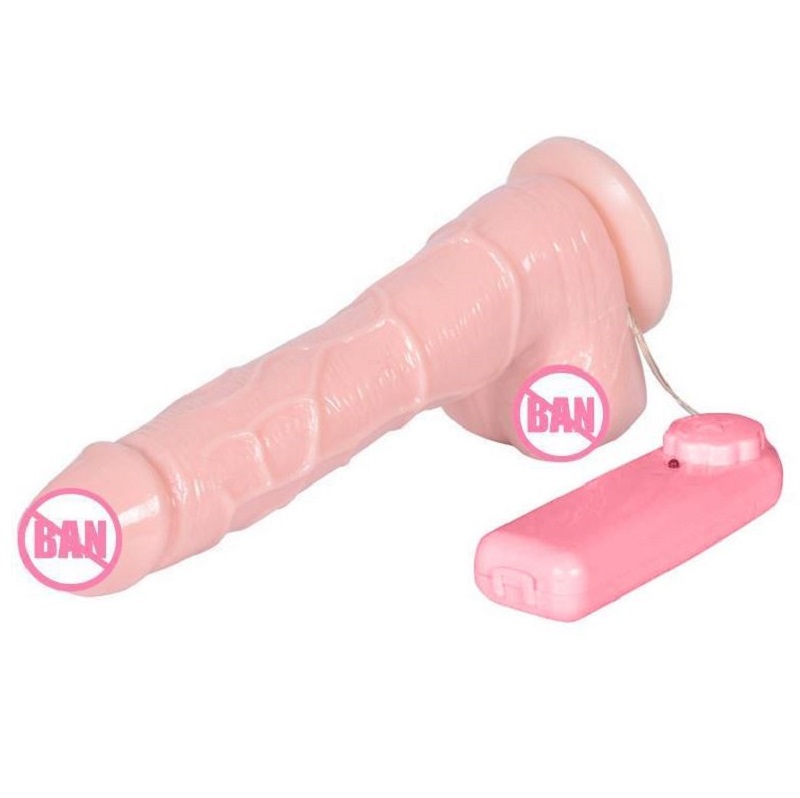7 inches vibrating 360 rotating suction cup dildo 