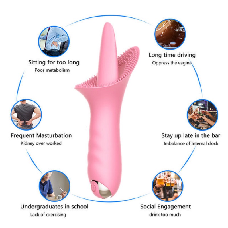 10 speed clit stimulating vibrating tongue licking vibrator 