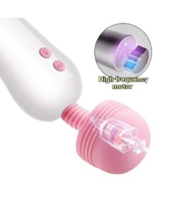 12-Speed 2 in 1 Hitachi Wand Tongue Vibrator