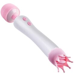12 speed USB Rechargeable Wand Vibrator and Clit Sucker