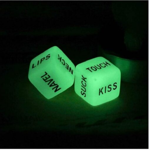 Eros 2 Pieces Glow in The Dark Sex Dice