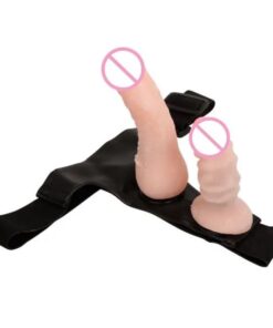 Flesh Double Dildo Strap-on Wearable Dildo