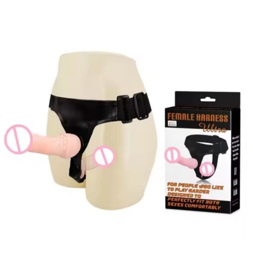 Flesh Double Dildo Strap-on Wearable Dildo