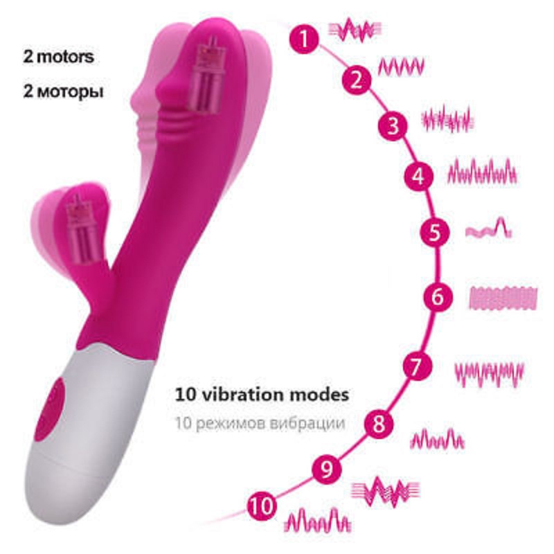 10 MODE DUAL RABBIT VIBRATE 