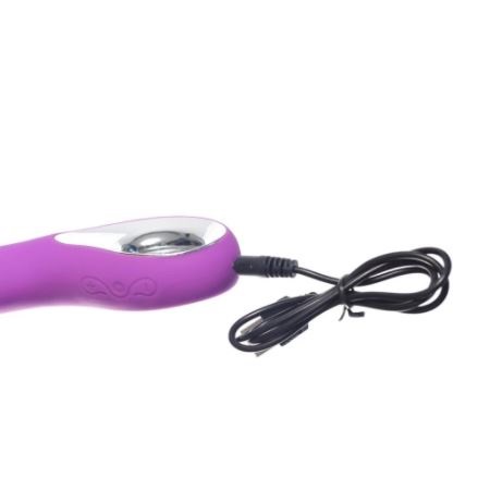 Eros USB Rechargeable G-Spot Clit Massager Silicone Dildo Charging