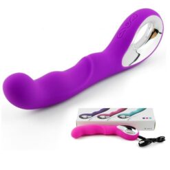 Handheld G-Spot Clit Massager Silicone Dildo