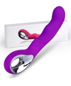 Handheld G-Spot Clit Massager Silicone Dildo