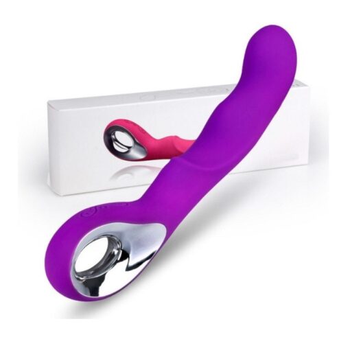 Handheld G-Spot Clit Massager Silicone Dildo