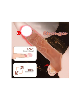 Chocolate Penis Extender Silicone Penis Sleeve
