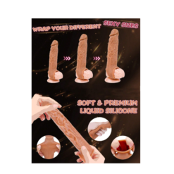 Chocolate Penis Extender Silicone Penis Sleeve 2 Chocolate Penis Extender Silicone Penis Sleeve