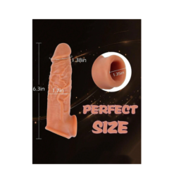 Chocolate Penis Extender Silicone Penis Sleeve