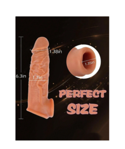 Chocolate Penis Extender Silicone Penis Sleeve