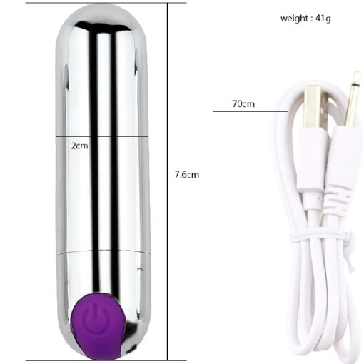 Waterproof USB rechargeable 10 speed Mini Bullet Vibrator