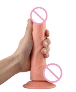 Erotic 6 Inch Soft Light Brown Dildo Realistic Penis